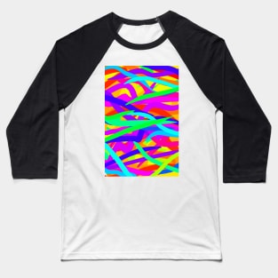 Colourful Wavy Lines Colorful Wave Baseball T-Shirt